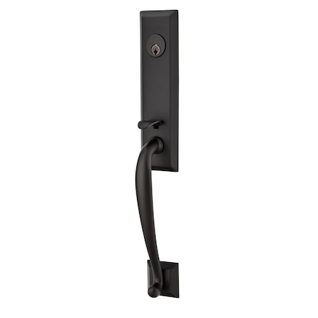 Emtek Flat Black Handleset 4424HLOUS19RH 4424HLOUS19RH